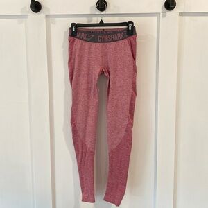 GYMSHARK low rise pink flex leggings